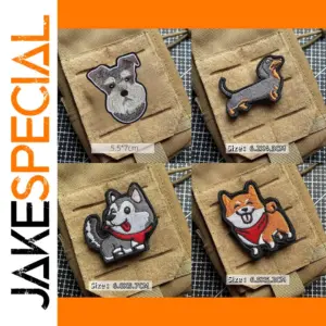 Cute Dachshund Corgi Embroidered Patches for Clothing