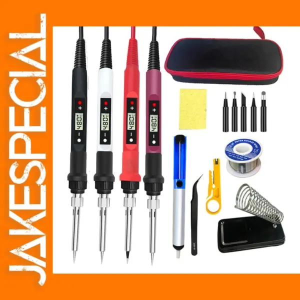 80W Adjustable Digital Soldering Iron Set