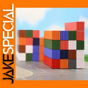 Colored Shipping Container Sets for N Scale Trains