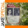 Vintage Wanted for Murder Sign Aluminum Plaque
