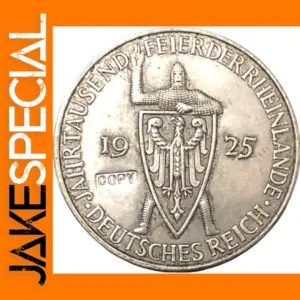 1925 Germany 3 Reichsmark Rhineland Replica Coin