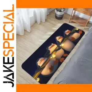 Penguins of Madagascar Non-Slip Polyester Rug