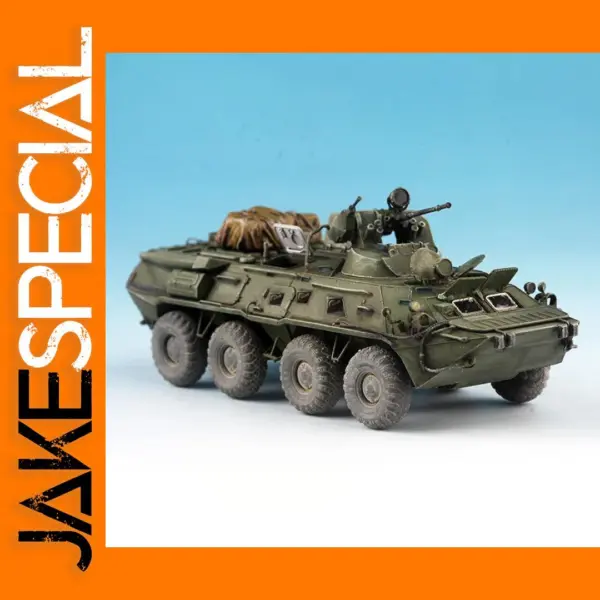 1:72 Scale Russian BTR-80A Plastic Model Vehicle