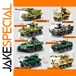 Military Armored Vehicle Building Blocks Set