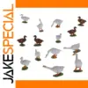 14 or 28pcs O Scale PVC Model Fowl Set