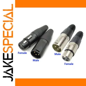 XLR DMX 3-Pin Microphone Cable Connectors