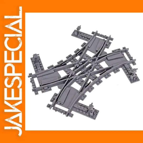 Flexible Building Block Train Tracks Set