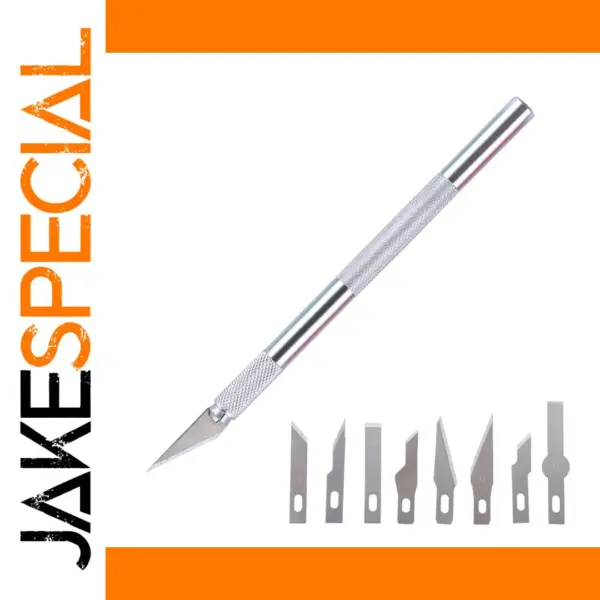 10pcs Hobby Knife Set with Stainless Steel Blades