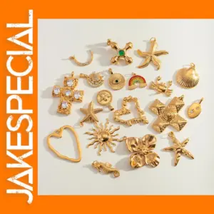 Stainless Steel Sea Shell Pendant Charm