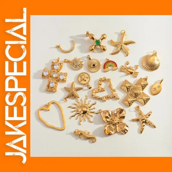 Stainless Steel Sea Shell Pendant Charm
