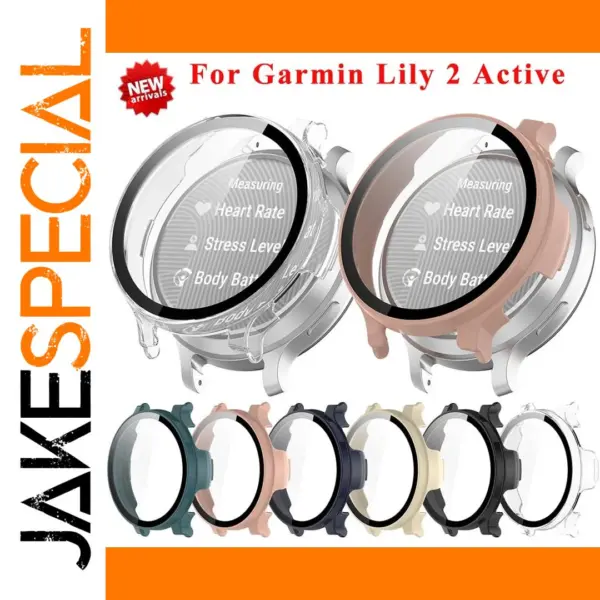 Garmin Lily 2 Active Tempered Glass Case