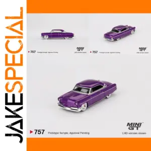 1/64 Scale Purple Metallic Lincoln Capri Model