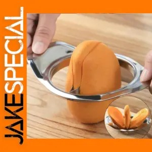 Stainless Steel Mango Cutter with Non-Slip Handle