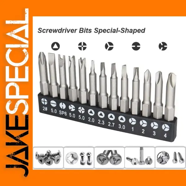 Y U Shaped Magnetic Screwdriver Bit Set 1/4in