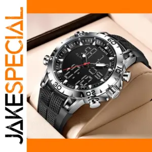 LIGE Men's Luxury Sport Quartz Wristwatch