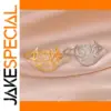 Moon Lotus Stainless Steel Ring for Women