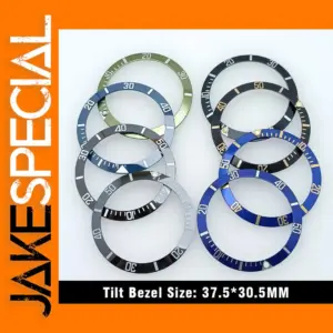 37.5mm Sloping Ceramic Watch Bezel Insert Replacement