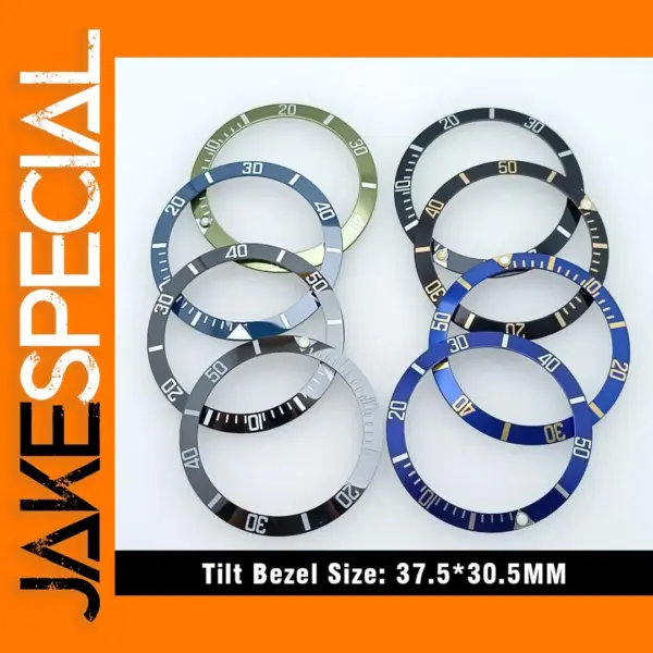 37.5mm Sloping Ceramic Watch Bezel Insert Replacement