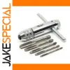 Adjustable T-Handle Ratchet Tap Wrench Set