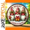 Merry Christmas Gnome Wooden Yard Sign