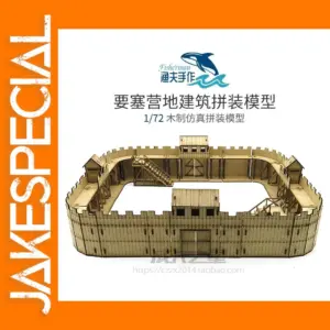 1:72 Wooden Fortress Camp Assembled Model Set