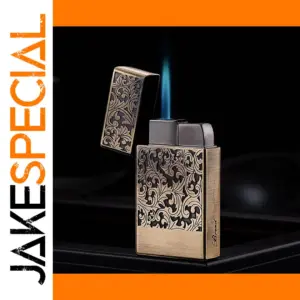 Windproof Metal Cigar Lighter Jet Torch for Men