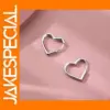 Heart Shaped Vintage Hoop Earrings