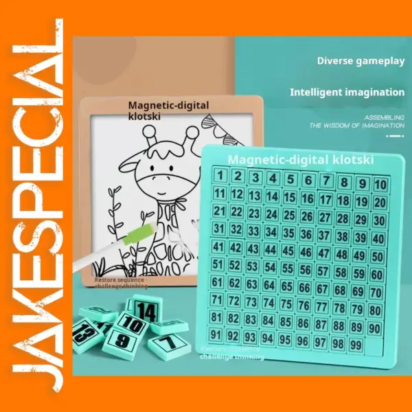 Magnetic Huarong Road Puzzle for All Ages