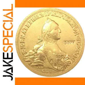 1775 Russia 22K Gold Plated Replica Coin