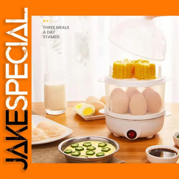 2025 Mini Double-Layer Multi-Functional Egg and Corn Steamer