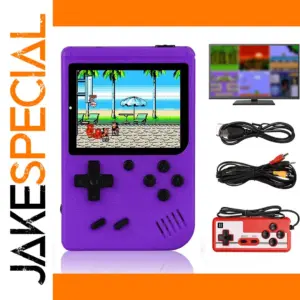 8-Bit Retro Portable Game Console with 500 Built-in Games