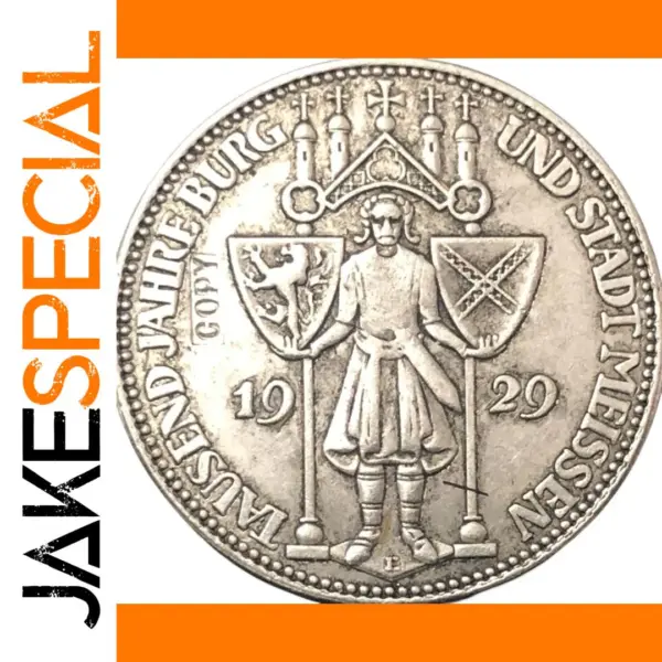 1929 Germany 3 Reichsmark Meissen Replica Coin