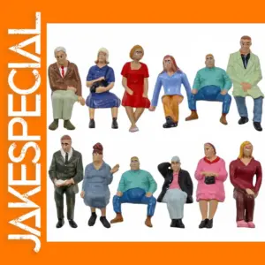 G Scale 12pcs Seated Figures 1:25 Scale