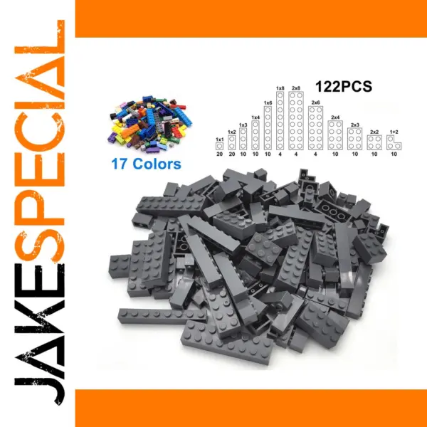 122pcs DIY Thick Building Blocks Set