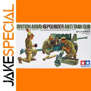Tamiya 1/35 WWII British Army Anti-Tank Gun Model