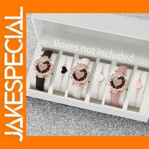 6PC Women's Quartz Watch and Bracelet Set V248