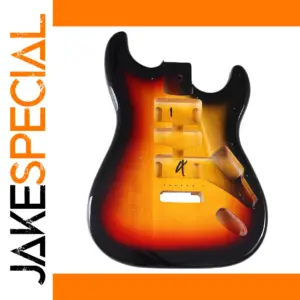 Poplar Wood Guitar Body and Neck Kit