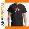 Anarchy Symbol Funny Graphic T-Shirt for Men