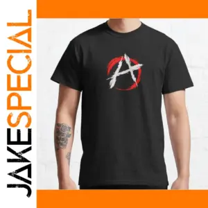 Anarchy Symbol Funny Graphic T-Shirt for Men