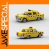 Vintage Yellow Taxi Cab Building Block Model