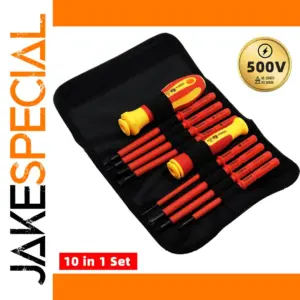 10-Piece Insulated Electrician Screwdriver Set