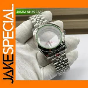 Stainless Steel 40mm Watch Case Set with Bracelet