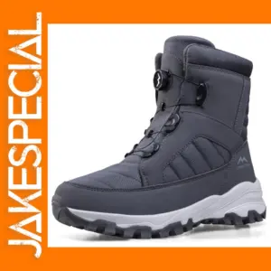Men's Waterproof Plush Winter Snow Boots