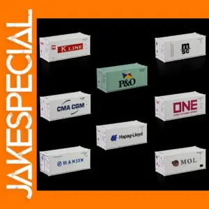 3pcs HO Scale 20ft Hi-Cube Reefer Containers