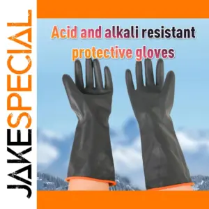 35cm Silicone Dishwashing Gloves Black