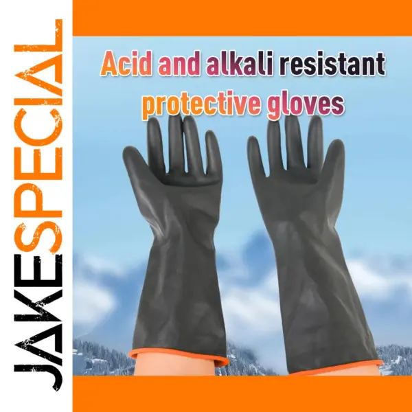 35cm Silicone Dishwashing Gloves Black