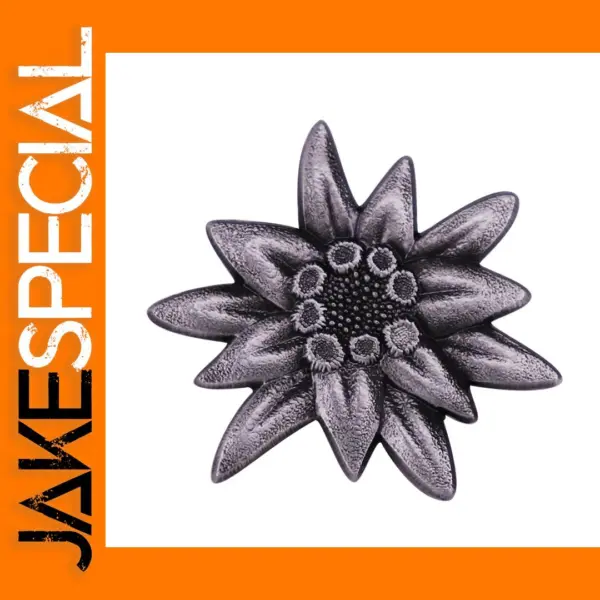 Edelweiss Flower Copper Brooch Pin