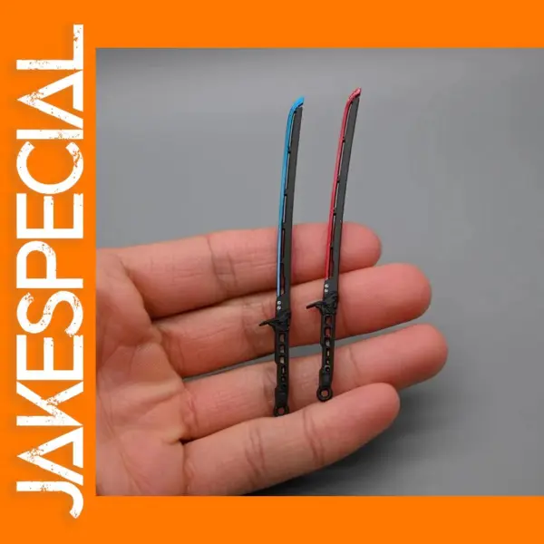 1/12 Scale Metal Samurai Sword Twin Sabres