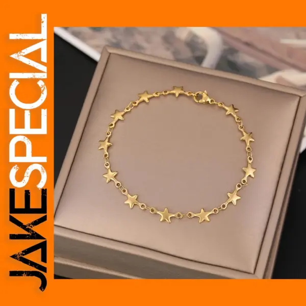 CACANA Stainless Steel Link Chain Bracelet
