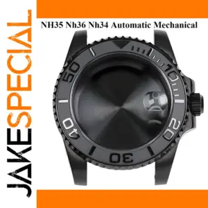 Black Yacht Style Watch Case for NH35 NH36 NH34